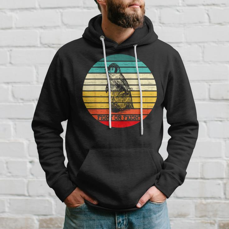 Fight Or Flight Penguin Pun Fight Or Flight Meme Hoodie Gifts for Him