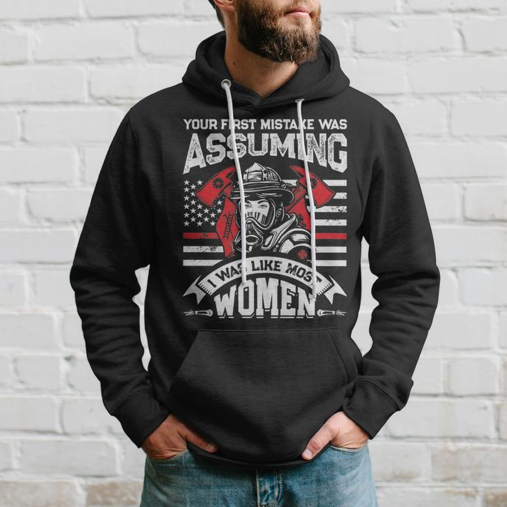 Your First Mistake Was Assuming Firefighter Hoodie Gifts for Him