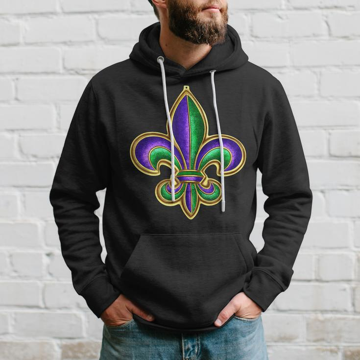 Fleur De Lis New Orleans Carnival Costume Outfit Mardi Gras Hoodie Gifts for Him