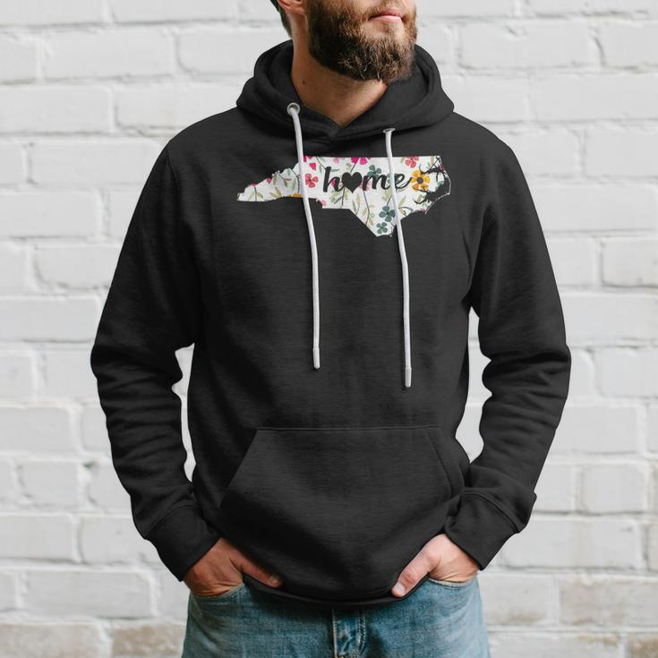 Floral North Carolina Home Hoodie Gifts for Him