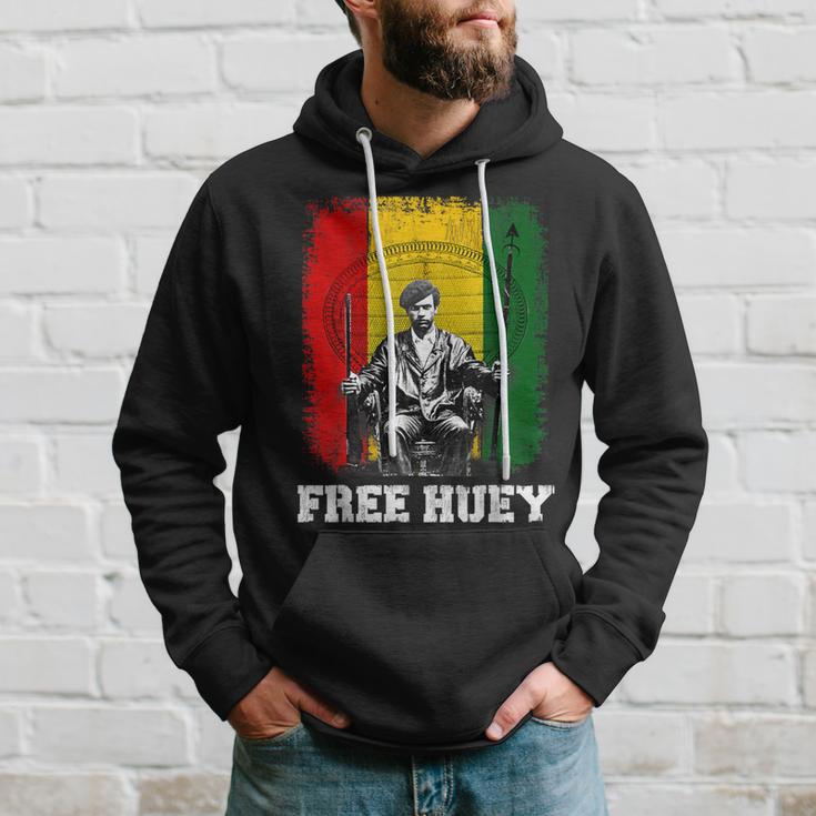 Free Huey Black History & African Roots Afro Empowerment Hoodie Gifts for Him