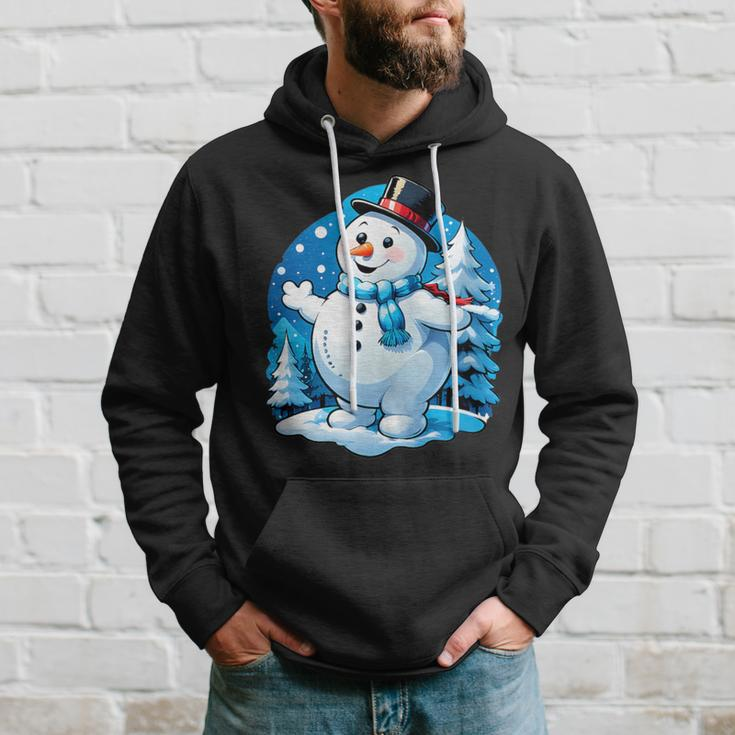 Frosty Friends Christmas Snowman In Winter Wonderland Hoodie Gifts for Him
