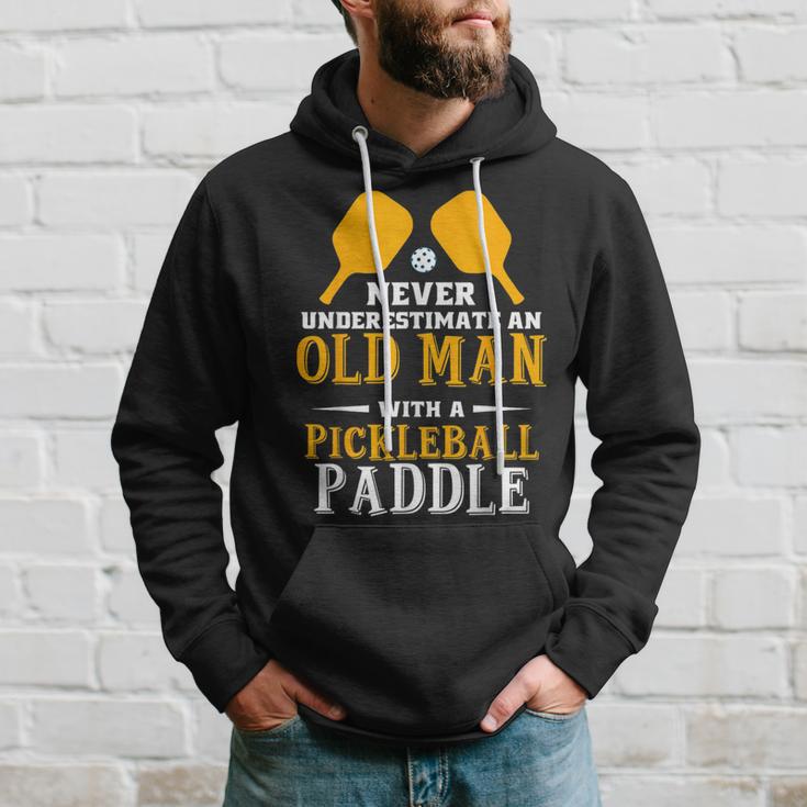 Fun Never Underestimate An Old Man With A Pickleball Paddle Hoodie Gifts for Him