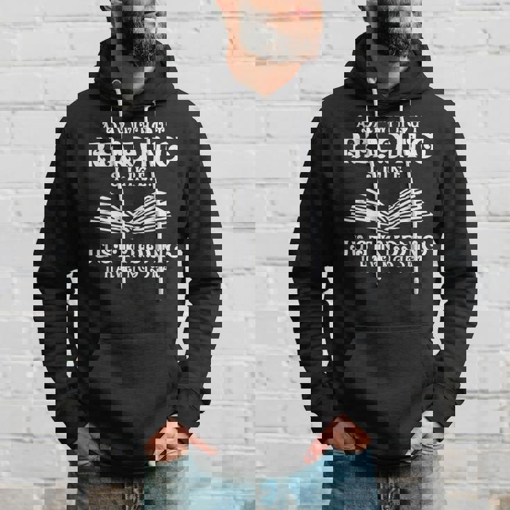 & Cute Reading Lover Book Quotes A Day Without Reading Hoodie Gifts for Him