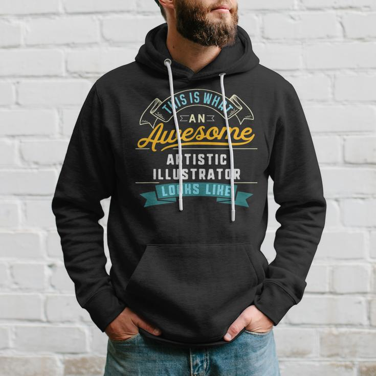 Artistic Illustrator Awesome Job Occupation Hoodie Gifts for Him
