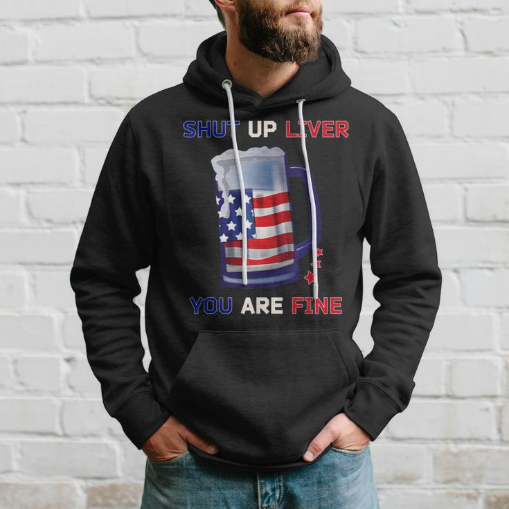 Beer Outfit Usa Flag 4Th Of July Clothes Men Hoodie Gifts for Him