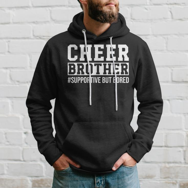 Cheerleader Brother Cheer Brother Supportive But Bored Hoodie Gifts for Him