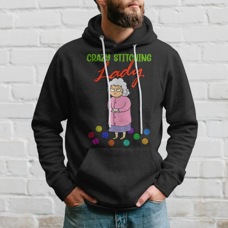 Crazy Stitching Lady With Quilting Patterns For Sewers Hoodie Gifts for Him