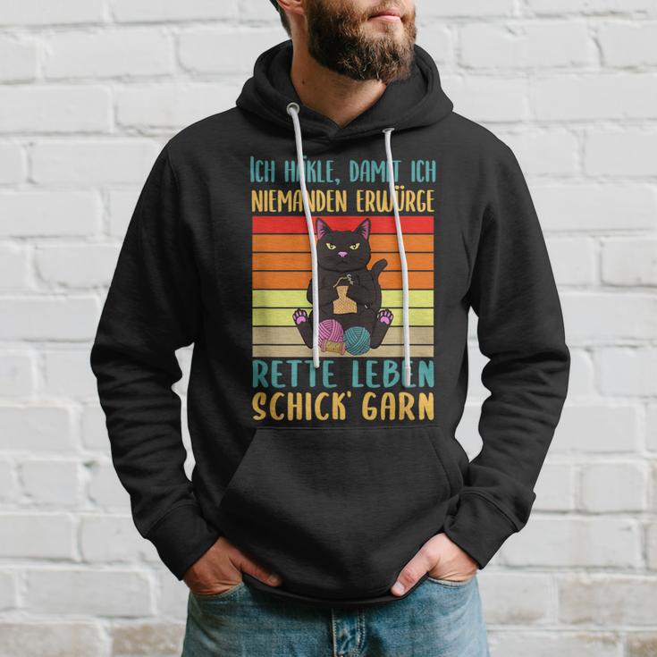 Crocheted Ich Häkle Damit Ich Niemanden Erwürge Hoodie Geschenke für Ihn