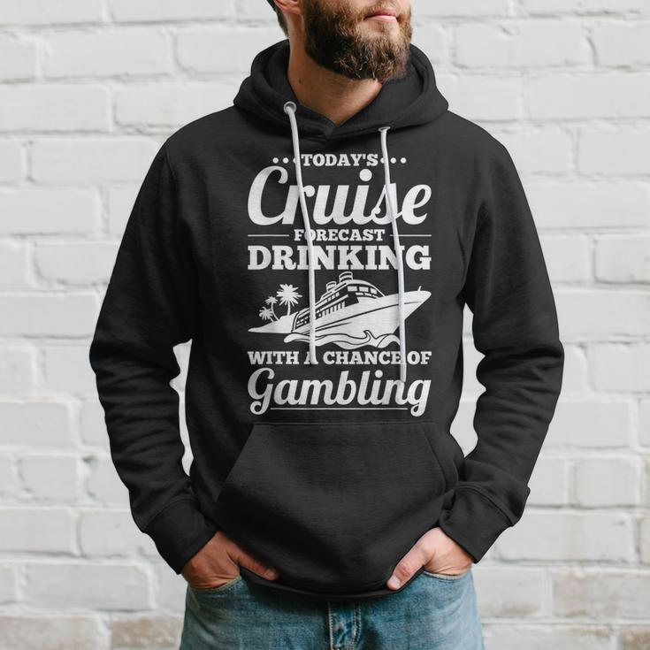 Cruising Forecast Drinking With A Chance Of Gambling Hoodie Gifts for Him