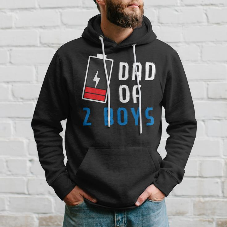Dad Of 2 Boys Father's Day Hoodie Gifts for Him