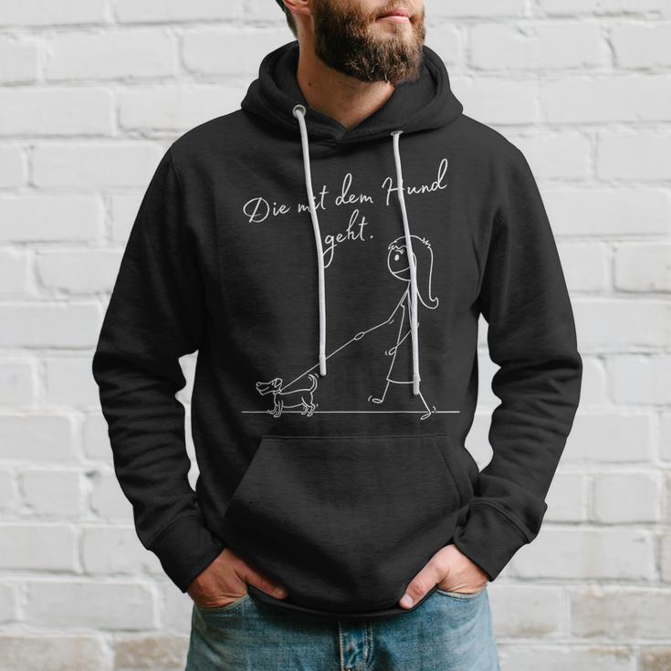 Dog Owner Die Mit Dem Hund Geht Hoodie Geschenke für Ihn