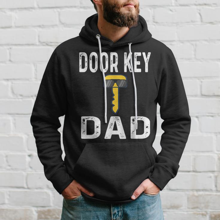 Door Key Dad Pun Humor Dorky Dork Book Nerd Father Hoodie Gifts for Him