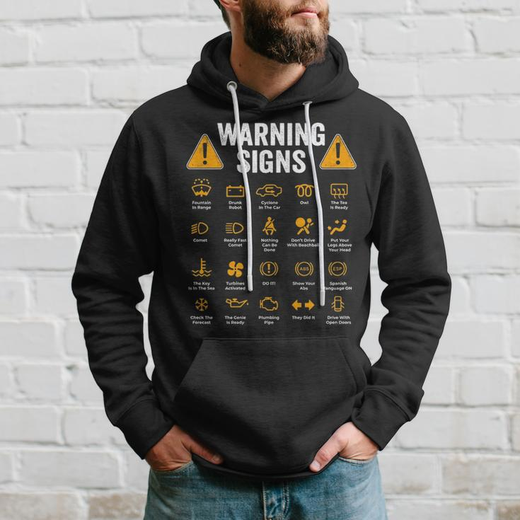 Driving Warning Signs 101 Auto Mechanic Driver Hoodie Gifts for Him