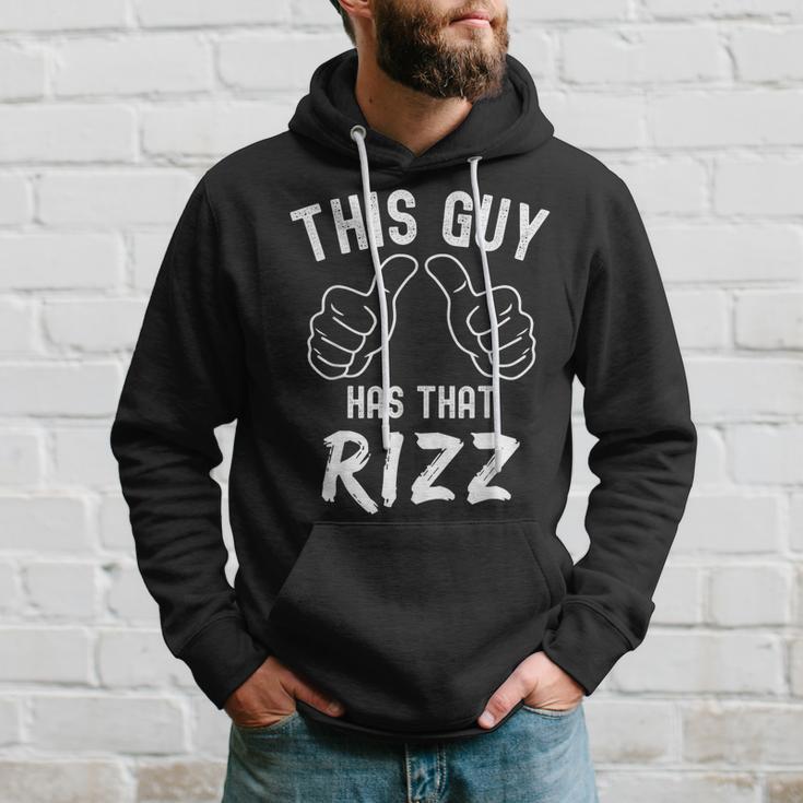 Fathers Day This Guy Has That Rizz Internet Meme Pun Hoodie Gifts for Him