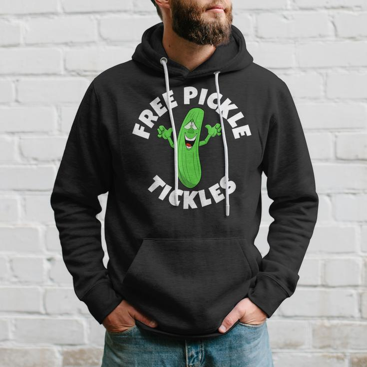 Free Pickle Tickles Adult Humor Hoodie Gifts for Him