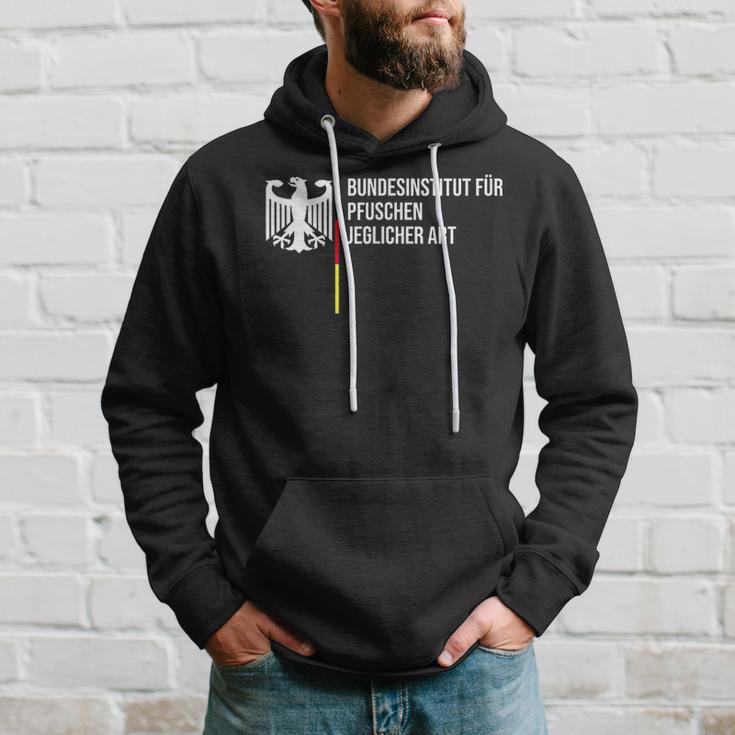 German Federal Institute For Pfuschen Of Any Kind Black Hoodie Geschenke für Ihn