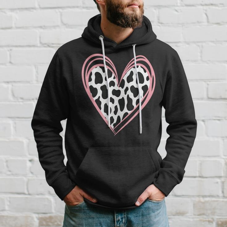 Heart Shaped Cow For Cow Lovers Happy Valentine's Day Hoodie Gifts for Him