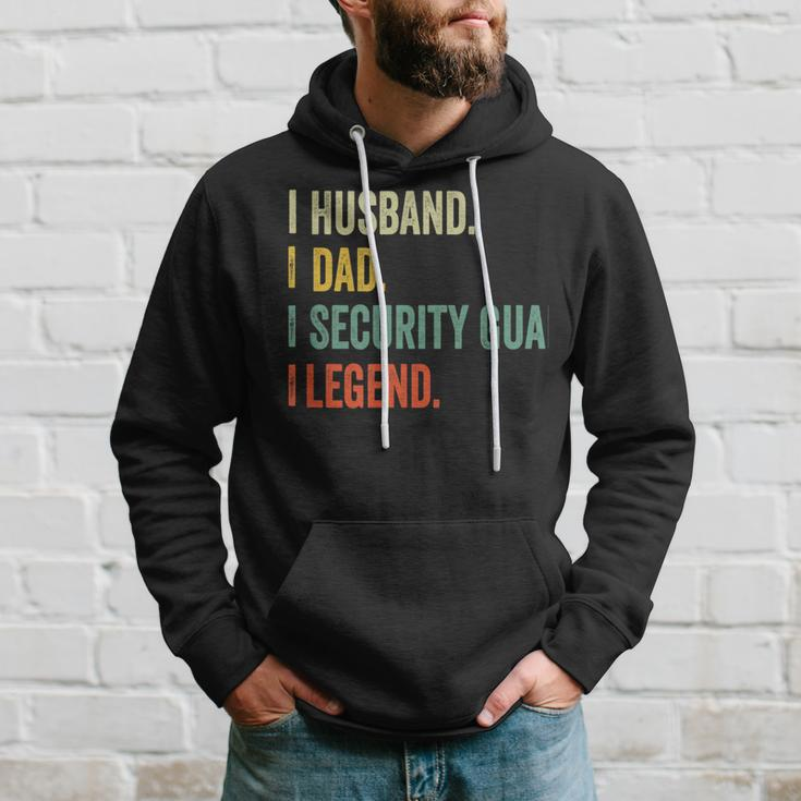 Husband Dad Security Guard Legend Vintage Retro Hoodie Gifts for Him