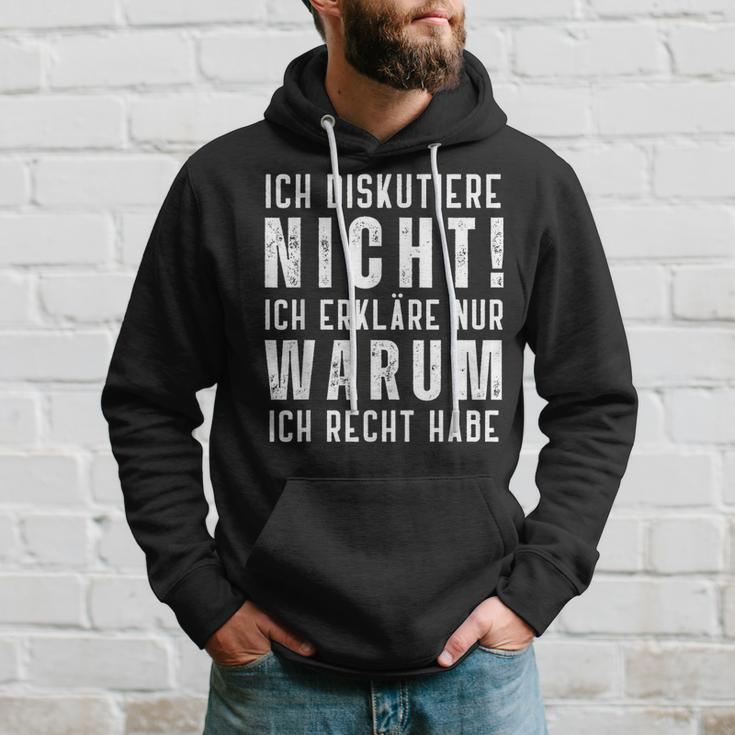 Ich Diskutiere Nicht Ich Erkläre Dir Warum Männer Hoodie Geschenke für Ihn