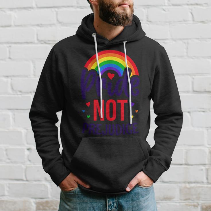 Lgbt Pride Pride Not Prejudice Lgbt Flag Hoodie Gifts for Him