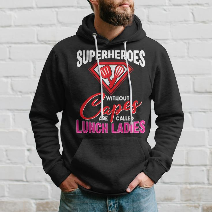 Lunch Lady Superheroes Capes Cafeteria Worker Squad Hoodie Gifts for Him