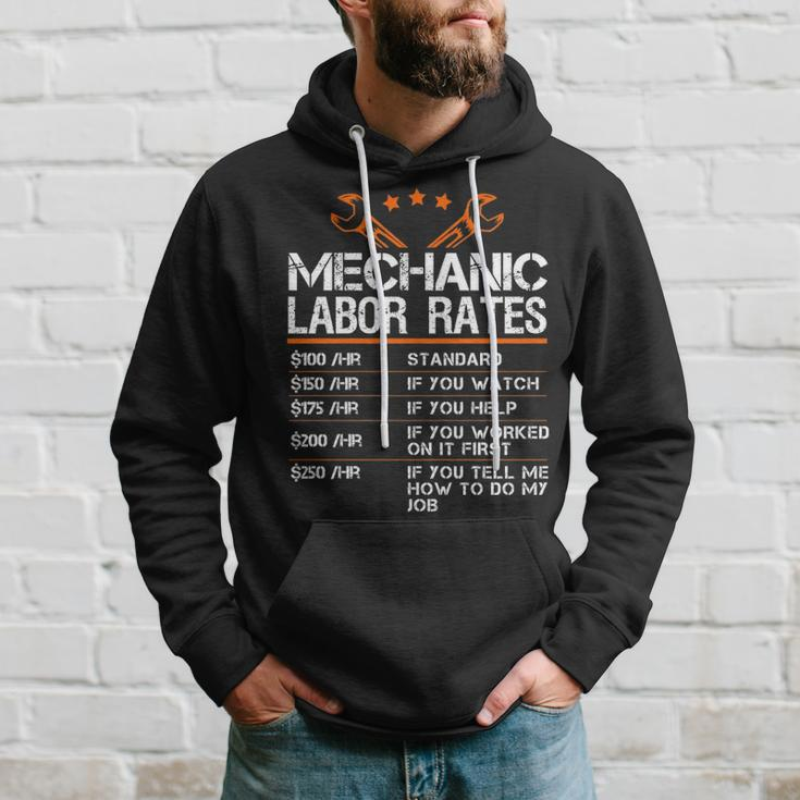Mechanic Hourly Rate Gif Labor Rates Hoodie Gifts for Him