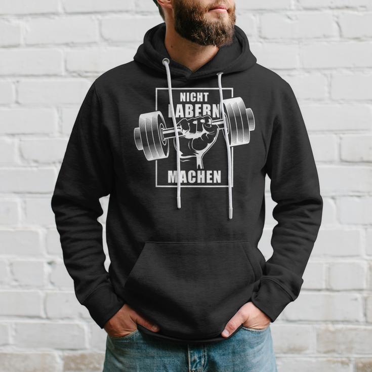 Nicht Labern Machen Kraftsport Bodybuilding Slogan Hoodie Geschenke für Ihn