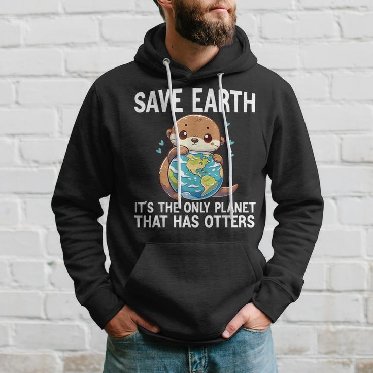 Otters Earth Day 2024 Environmentalist Women Men Hoodie Gifts for Him