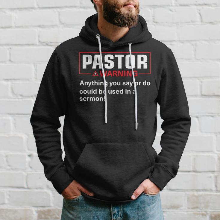 Pastor Warning I Might Put You In A Sermon Hoodie Gifts for Him