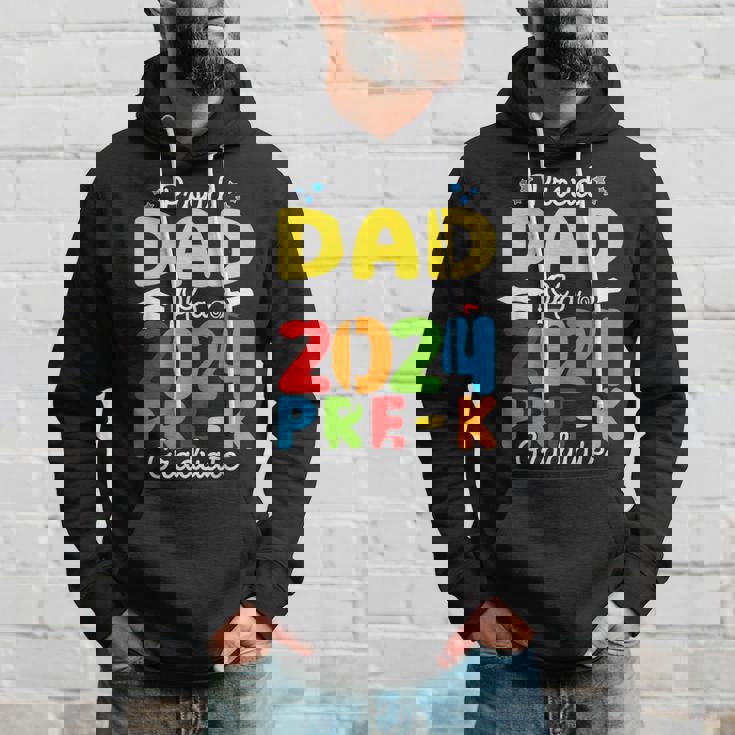 Proud Dad Of A Class Of 2024 Pre-K Graduate Father Hoodie Gifts for Him