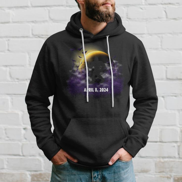 Solar Eclipse April 08 2024 Bigfoot Hoodie Gifts for Him