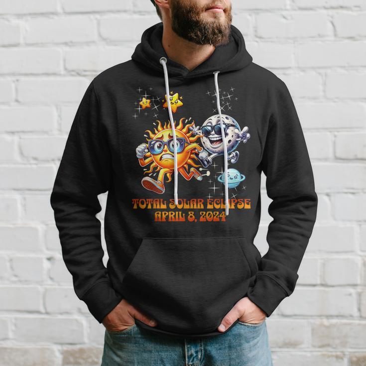Solar Eclipse Chase April 2024 Moon Chasing Sun Hoodie Gifts for Him