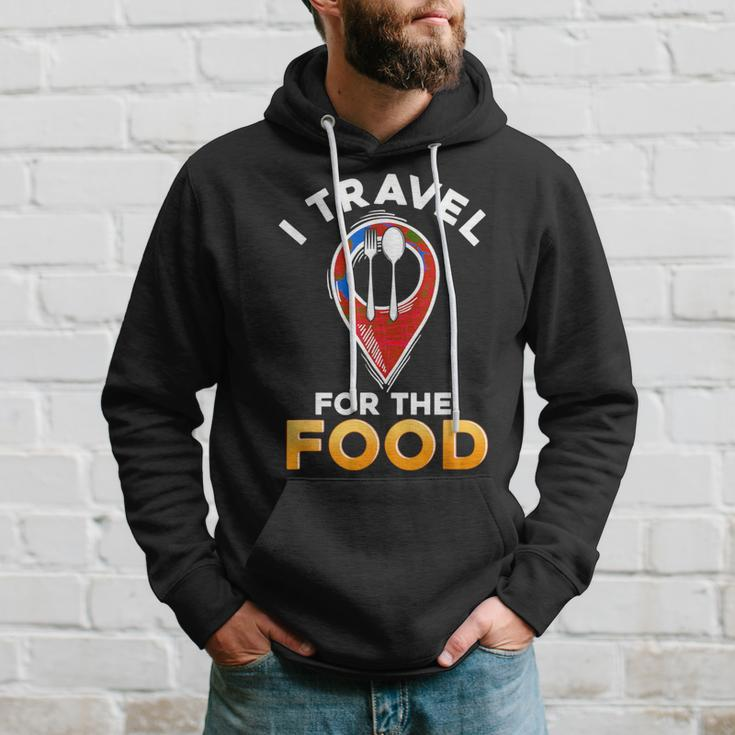I Travel For The Food Traveling Restaurant Food Critic Hoodie Gifts for Him