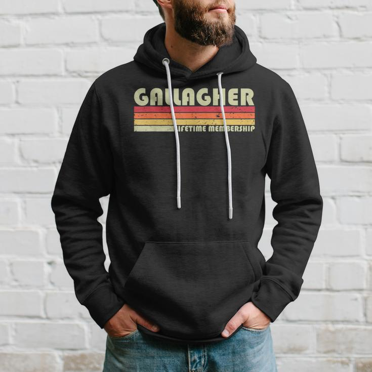 Gallagher Surname Retro Vintage 90S Birthday Reunion Hoodie Gifts for Him