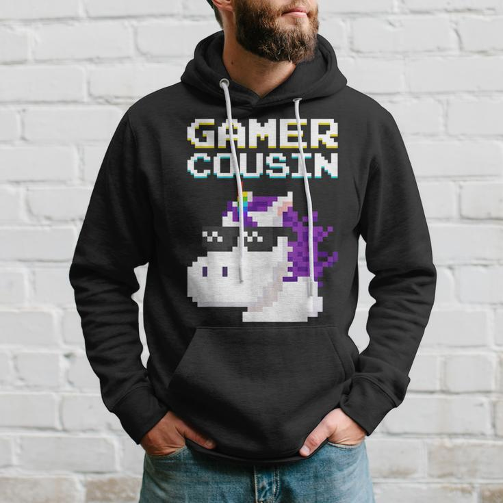Gamer Cousin Einhorn Pixel Geschenk Multiplayer Nerd Geek Hoodie Geschenke für Ihn