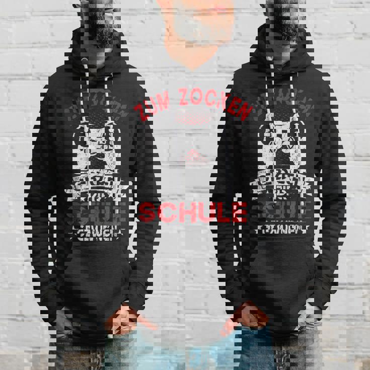 Gamer Zocker Games Zum Zocken Geboren Zur Schul Hoodie Geschenke für Ihn
