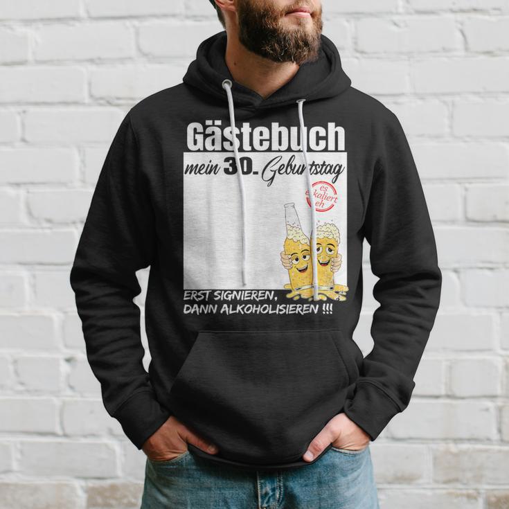 Gästebuch 30 Geburtstag Mann Frau Lustig 30 Geburtstag Deko Kapuzenpullover Geschenke für Ihn