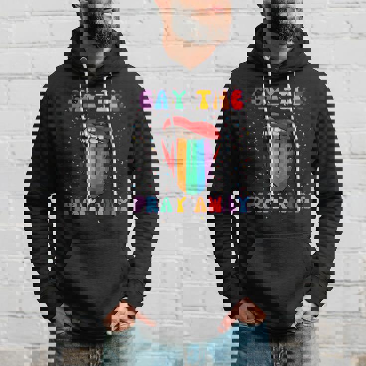Gay The Pray Away Lgbt Pride Flag Bi Trans Gay Lesbian Pride Hoodie Gifts for Him