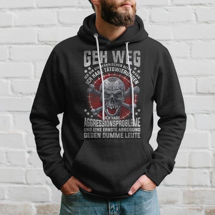 Geh Weg Ich Bin Ein Grumprischer Alter Mann Skull Hoodie Geschenke für Ihn