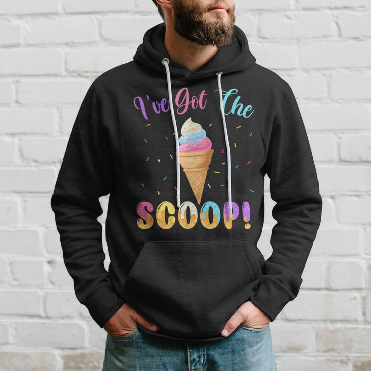 Gender Reveal I've Got The Scoop Ice Cream Themed Hoodie Gifts for Him