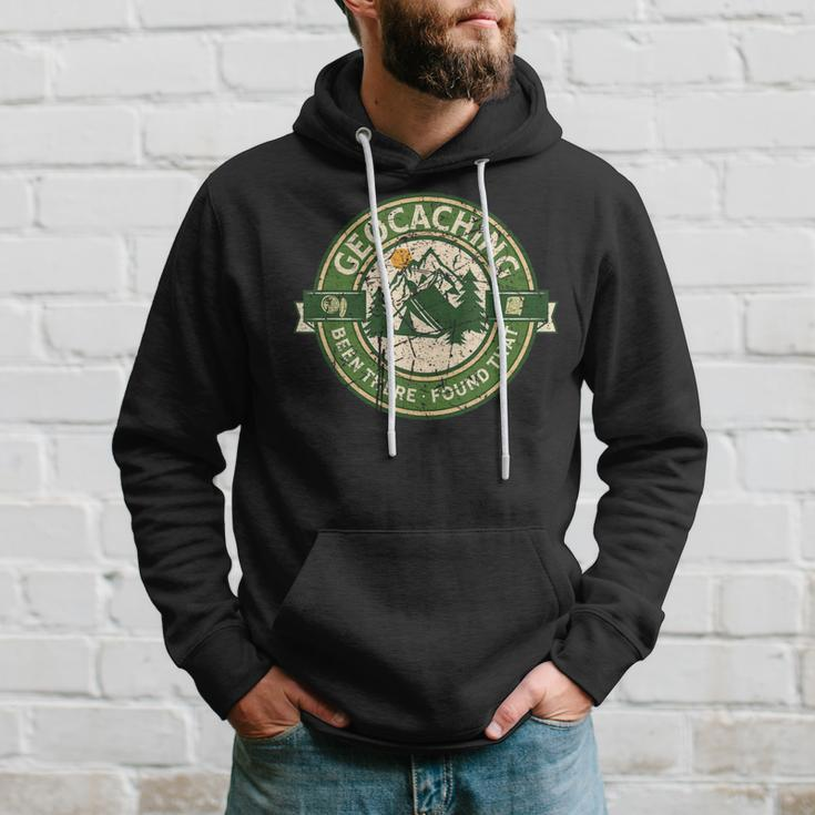 Geocaching Retro Distressed Geocache Lover Women Hoodie Gifts for Him