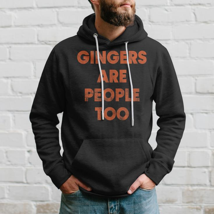 Gingers Are People Too Vintage Ginger Hoodie Gifts for Him
