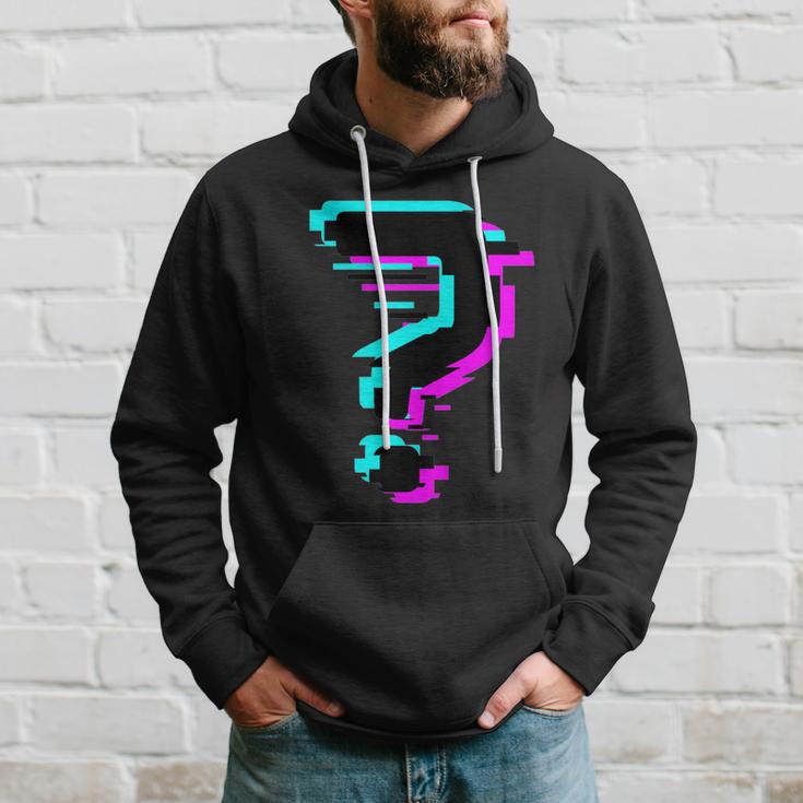 Glitched Fragezeichen Hoodie Geschenke für Ihn