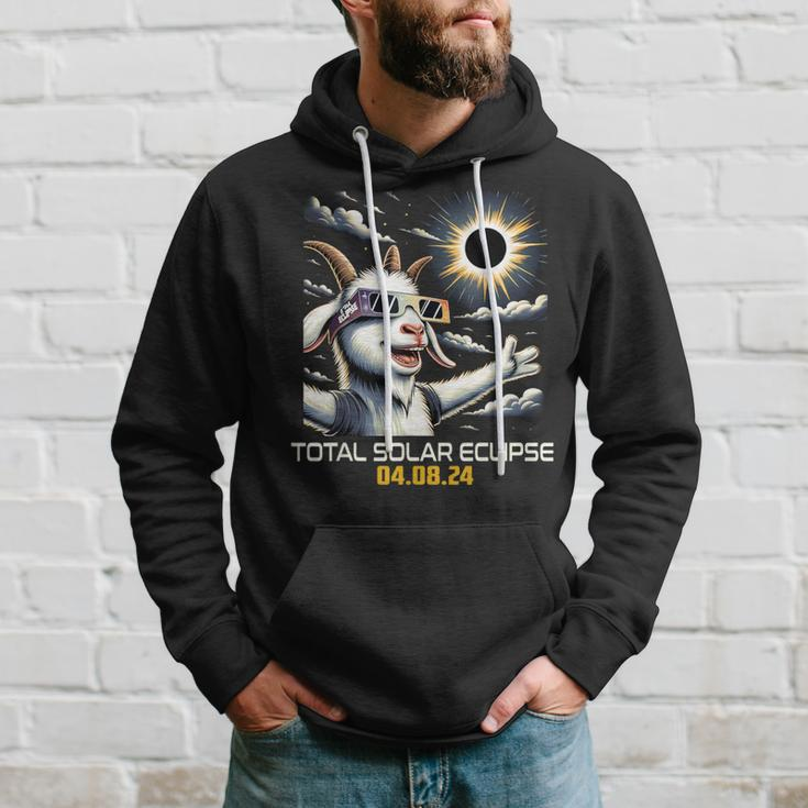 Goat Selfie Solar Eclipse Hoodie Gifts for Him