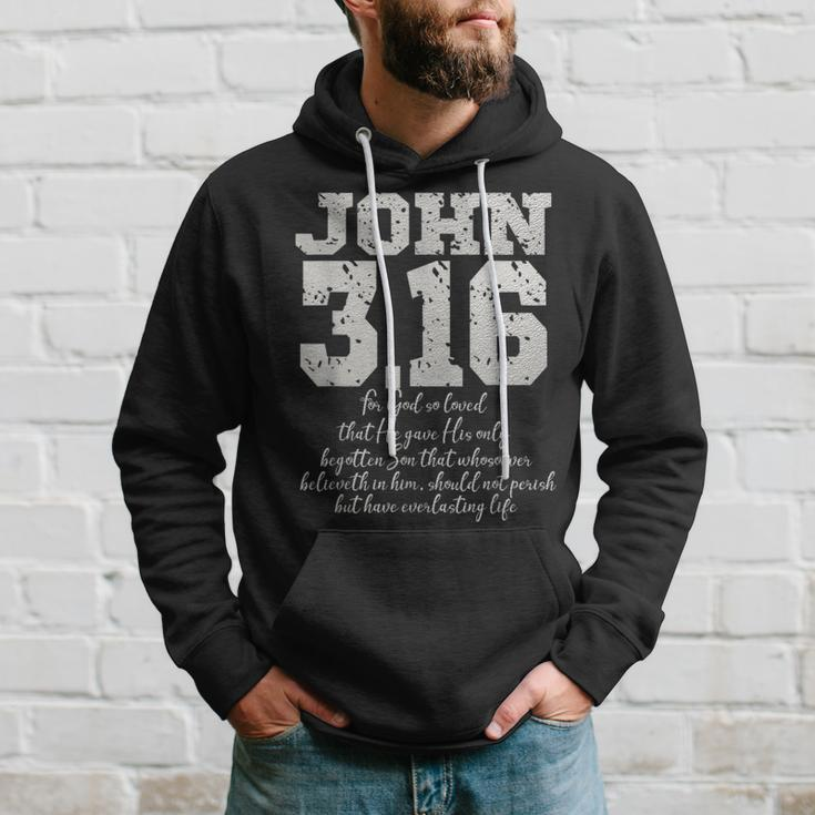 For God So Loved The World John 316 Bible Verse Christian Hoodie Gifts for Him