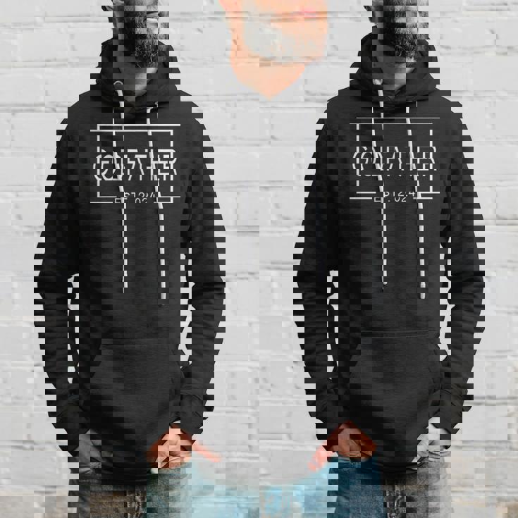 Godfather Est 2024 First Time Godfather Father's Day Hoodie Gifts for Him