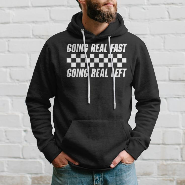 Going Real Fast And Going Real Left Memes Joke Racing Hoodie Gifts for Him