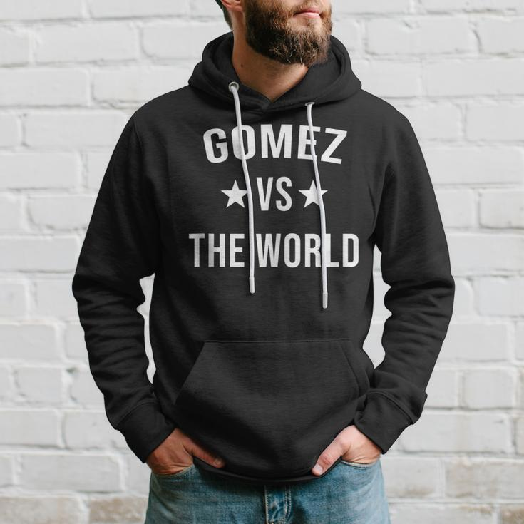 Gomez Vs The World Family Reunion Last Name Team Custom Hoodie Gifts for Him
