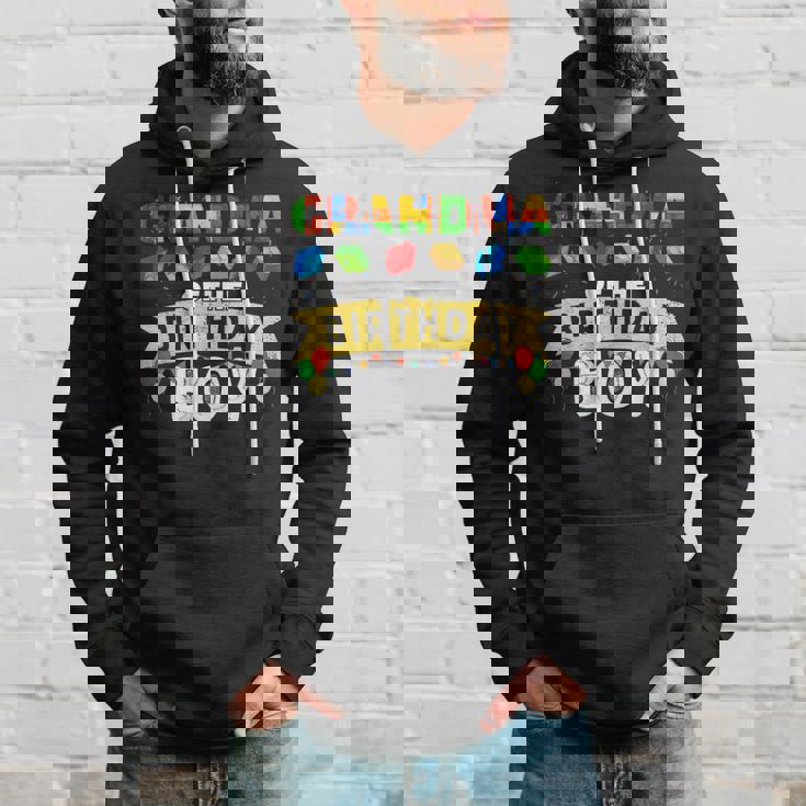 Grandma Of The Birthday Boy Building Blocks Master Builder Hoodie Gifts for Him